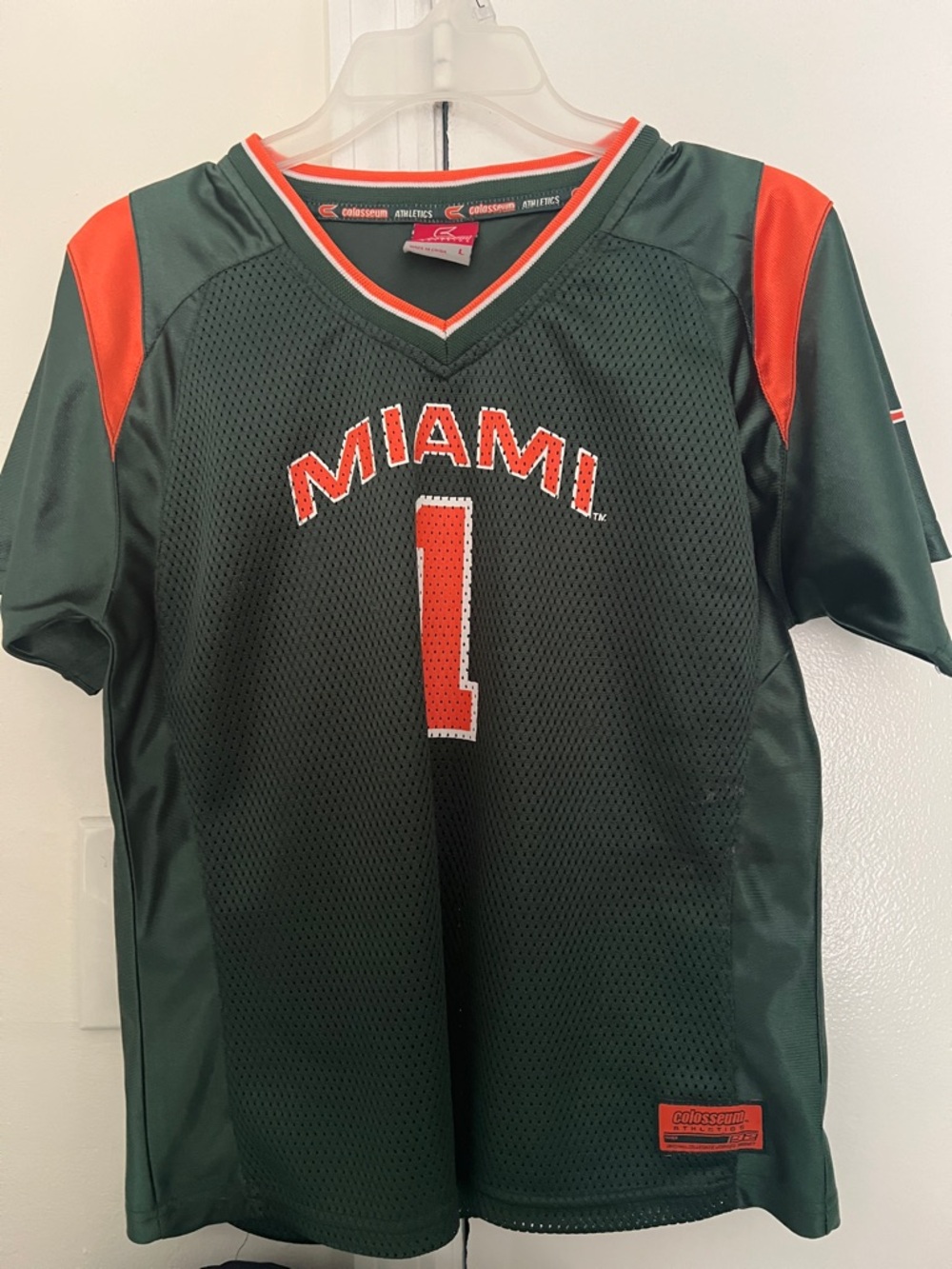 Miami Green & Orange Women's Football Jersey - Athletic Team Top